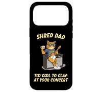 Shred Dad Tool Cool Rock & Roll Cat Dad Playing Guitar Funny Case for iPhone 17 Pro Max