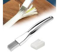 Shred Silk The Knife Chopping Cutter Shredder Knife Stainless Steel Scallion Slicer Onion Shredder Scallion Cutter Household Multifunctional Food Slicer Gadget