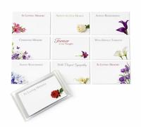 ShredAstic®️ 10 Deepest sympathy In Loving Memory mixed funeral Memorial Florist Message cards small 6 x 9 cm / 10 clear cellophane weatherproof envelopes
