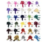 ShredAstic® 30mm PULL BOW with Instruction sheet (2 Bows, 27. Gold Metallic)