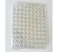 ShredAstic® Dot Florist Cellophane wrap for Hampers with two metres curling ribbon - Gift Packaging Floral Sweet bouquets - carefully folded (2 metres, White)