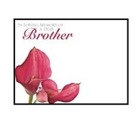 ShredAstic Funeral cards Dad, Father, Brother, Uncle, Son, Husband, Grandad, Cousin large 12.5 x 9cm Memorial - cello bag (6. In Loving Memory of a Dear Brother, 5 cards / 5 cello bags)