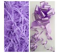 ShredAstic Lilac Shredded Tissue Paper & Lilac Pull Bow 31mm Astic Group Instruction Sheet (100gms)