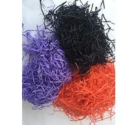 ShredAstic ® Mix SHREDDED PAPER Purple, Black, Orange Halloween crafts gifts (100g)