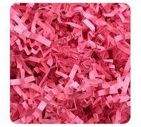 ShredAstic® Mothers Day Candy Pink Shredded Paper for Hamper Gift Packaging ZigZag Crinkle Cut Easter (200 grams)