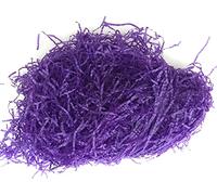 ShredAstic Purple Shredded Tissue Paper / 2 metres Curling Ribbon New Baby Gift Packaing Xmas Birthday Occasion (50g)