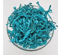 ShredAstic® SHREDDED PAPER ZIGZAG CRINKLE CUT / 3 metres curling ribbon Gift Packaging Baskets Hampers (1000 grams (1 kilo), Teal Turquoise)