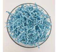 ShredAstic® SHREDDED PAPER ZIGZAG CRINKLE CUT / 3 metres curling ribbon Gift Packaging Baskets Hampers (1000 grams (1 kilo), Pale Blue)