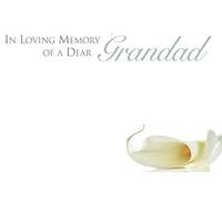 ShredAstic Small Florist Funeral Memorial Message cards 6 x 9 cm with weatherproof Cello bag (4. In Loving Memory of a Dear Grandad, 5 cards / 5 cello bags)