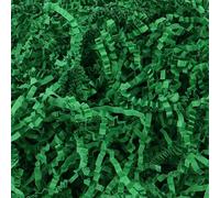 Shredded Crinkle Paper Filler For Gift Baskets, 16OZ Green Crinkle Papers Filler For Christmas Thanksgiving Gifts, Basket Gift Box Stuffing For Bridesmaid Proposal Gifts, Raffia For Birthday Festival