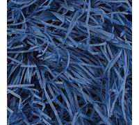 Shredded Kraft Tissue Paper, Raffia for Gift Box Filling Christmas, Easter Gift Hampers, Hamper Filling, Basket Filler, Packaging Filler 500g Dark blue