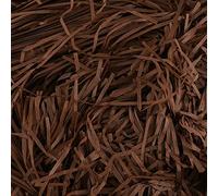 Shredded Kraft Tissue Paper, Raffia for Gift Box Filling Christmas, Easter Gift Hampers, Hamper Filling, Basket Filler, Packaging Filler 500g brown