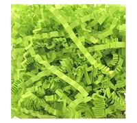 Shredded Tissue Paper, 100-500g Crinkle Cut Shredded Paper, Friendly Glitter Gift Filler(Grass Green,200g)