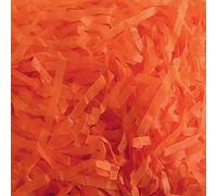 Shredded Tissue Paper 22 Colours Christmas Hamper Gift Packing (10, ORANGE)