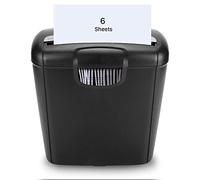 Shredder 6-sheet Vertical Cut Paper Shredder, 10l Electric Paper Shredder for Home Use, High-security Credit Card Vertical Small Shredder Cut Paper Machine