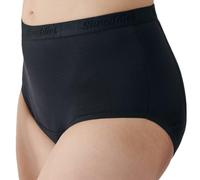 Shreddies USA Flatulence Filtering Women's Hi-Waist Briefs, Black, L