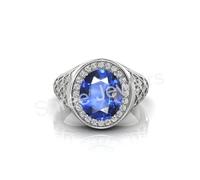 Shree Jewelrs 11.25 Carat Blue Sapphire Adjustable Ring Original and Certified Natural Neelam Unheated and Untreated Gemstone Ring for GIFT MAN AND WOMEN MODAL -AA1, adjustable, Metal, Sapphire