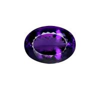 Shree Jewelrs 6.25 Ratti Amethyst Oval Shape Gemstone Original and Certified Natural Jamunya/Katelaj Unheated and Untreated Gemstone for Gift Man and Woman Plain + A3 6.25