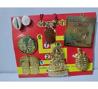 Shree Lakshmi JI DHANVARSHA KIT / लक्ष्मी यंत्र / with Shree CHALISA/for Diwali POOJAN, Wealth, Prosperity/LAXMI Yantra KIT by NOHA MERCADO