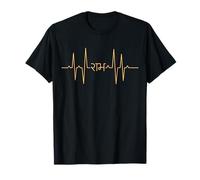 Shree RAM EKG Heartbeat Pulse Hindu God Devotional Spiritual T-Shirt