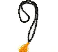 Shreejinvardecor Original Karungali Malai - 8mm | Certified Karungali Mala 108 Beads | Premium Karungali Malai - Genuine Black Ebony Wood Necklace for Spiritual Growth & Meditation for Men and Women