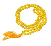 Shreejinvardecor SJD Haldi mala 108 Solid Tassel|Haldi mala/108 Beads/for Jaap & Wearing .1 Pcs