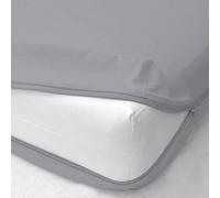 Shreem Linen Zipper Fitted Sheet -16 Inch Extra Deep Pocket, Soft Brushed Microfiber Bottom Sheet, Wrinkle, Shrink & Fade Resistant, Hotel Quality, Light Grey, California King