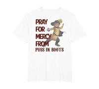 Shrek 2 Pray for Mercy from Puss in Boots T-Shirt, Men's Big and Tall, White, 6X Tall