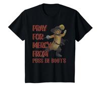 Shrek 2 Pray for Mercy from Puss in Boots T-Shirt, Youth, Black, 3T