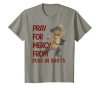 Shrek 2 Pray for Mercy from Puss in Boots T-Shirt, Youth, Slate Grey, 2T