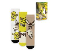 Shrek Adult Calf Socks Set Of 3 (Unisex Multicoloured) Multi 7-11