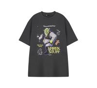 Shrek Adult Short Sleeved T-Shirt (Charcoal) In Grey Grey M