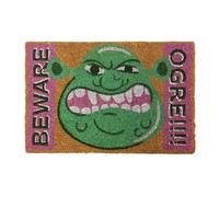 Shrek Beware Ogre Coir Door Mat In Dark Brown Dark Brown