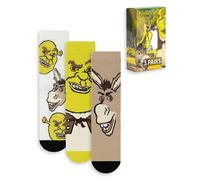 Shrek Calf Socks Set Of 3 (Adult Multicoloured) Multi 7-11