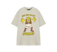 Shrek Character Short Sleeved T-Shirt | Unisex Oatmeal | Officially Licensed Merch | In Beige Beige M