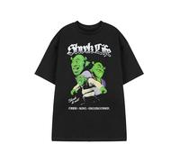 Shrek Classic Black Graphic Tee | Unisex Adults Plain Crew Neck T-Shirt | Shrek Life Rebel Troublemaker Film Top | Casual Wear Pull On Short Sleeve Apparel