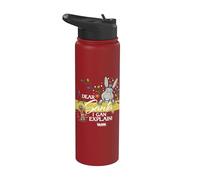 Shrek Dear Santa I Can Explain Donkey and Gingy Stainless Steel Insulated Water Bottle