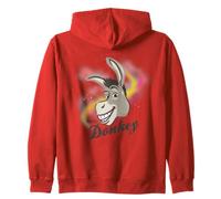 Shrek Donkey Airbrush Style Portrait Zip Hoodie