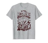 Shrek Donkey in The Morning I'm Making Waffles! T-Shirt, Men, Heather Grey, 4X-Large