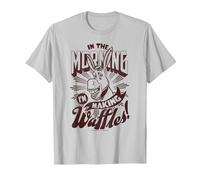 Shrek Donkey in The Morning I'm Making Waffles! T-Shirt, Men, Silver Grey, Medium