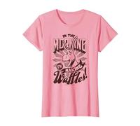 Shrek Donkey in The Morning I'm Making Waffles! T-Shirt, Women, Pink, Medium