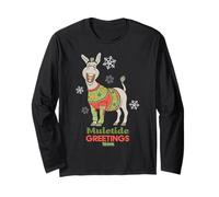 Shrek Donkey Muletide Greetings Long Sleeve T-Shirt