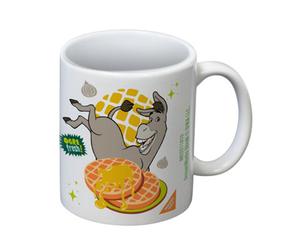 Shrek Donkeys Waffles 325Ml Mug White/orange (One Size)