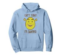 Shrek Face Can't Today I'm Swamped Pullover Hoodie, Adult Unisex, Dusty Blue, Small