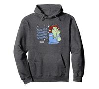 Shrek Fiona Lost In A Daydream Pullover Hoodie, Adult Unisex, Dark Heather Grey, Small