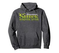 Shrek Forever After Classic Movie Logo Pullover Hoodie, Adult Unisex, Dark Heather Grey, Medium