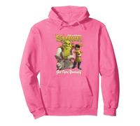 Shrek Get Ogre Yourself Donkey Shrek Puss In Boots 90's Logo Pullover Hoodie, Adult Unisex, Bright Pink, XX-Large