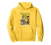 Shrek Get Ogre Yourself Donkey Shrek Puss In Boots 90's Logo Pullover Hoodie, Adult Unisex, Lemon Yellow, XX-Large