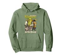 Shrek Get Ogre Yourself Donkey Shrek Puss In Boots 90's Logo Pullover Hoodie, Adult Unisex, Sage Green, Large