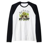 Shrek Get Out Of My Swamp Broken Hearts Portrait Raglan Baseball Tee